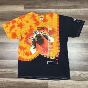 Vintage Kennedy Space Center Launch Tie Dye Shirt Size Large 50 Years NASA